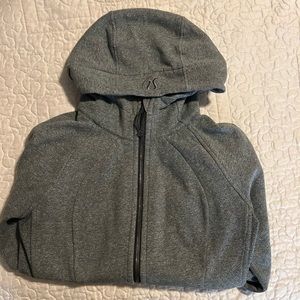 Lululemon Grey full zip scuba hoodie